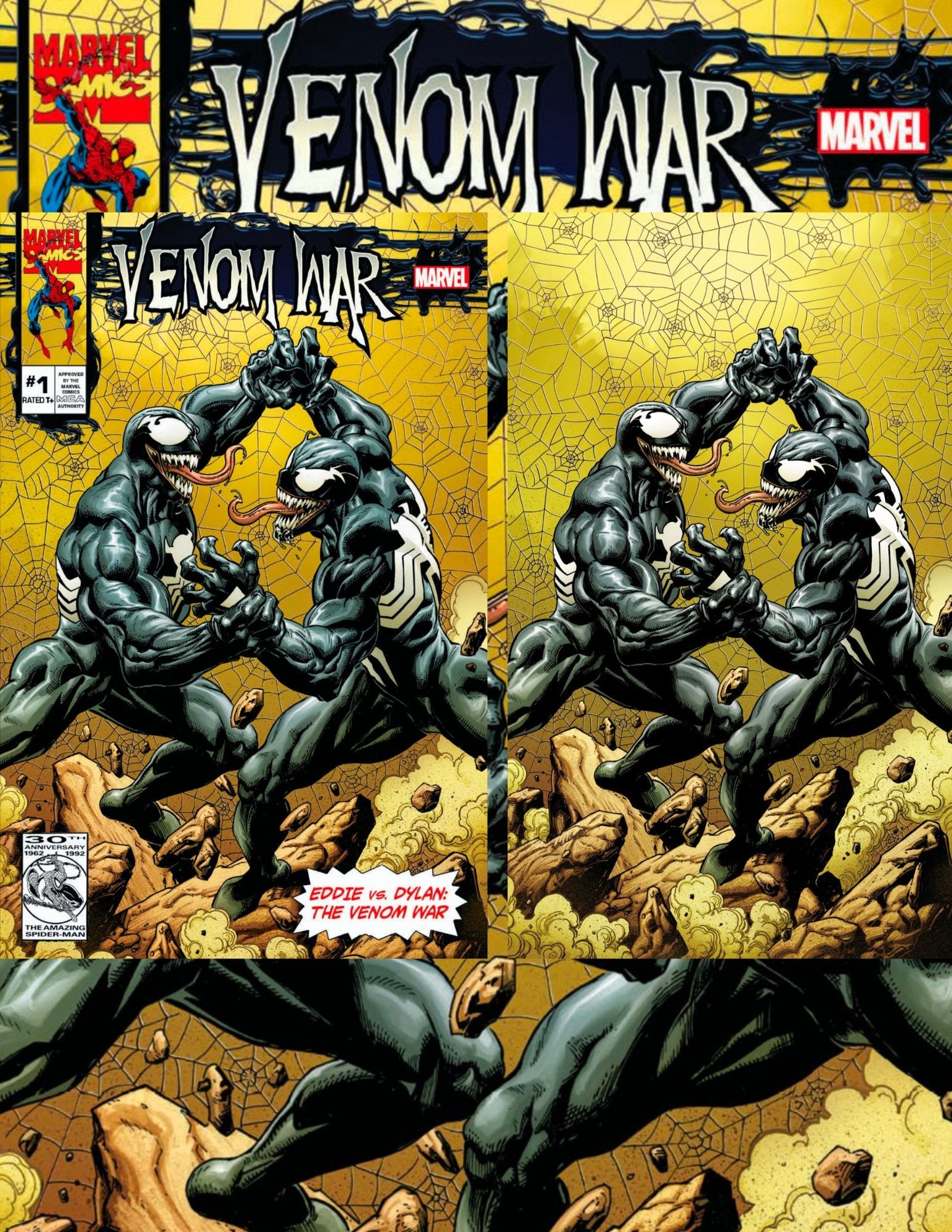 VENOM WAR # 1 TRADE & VIRGIN SET MARK BAGLEY EXCLUSIVE